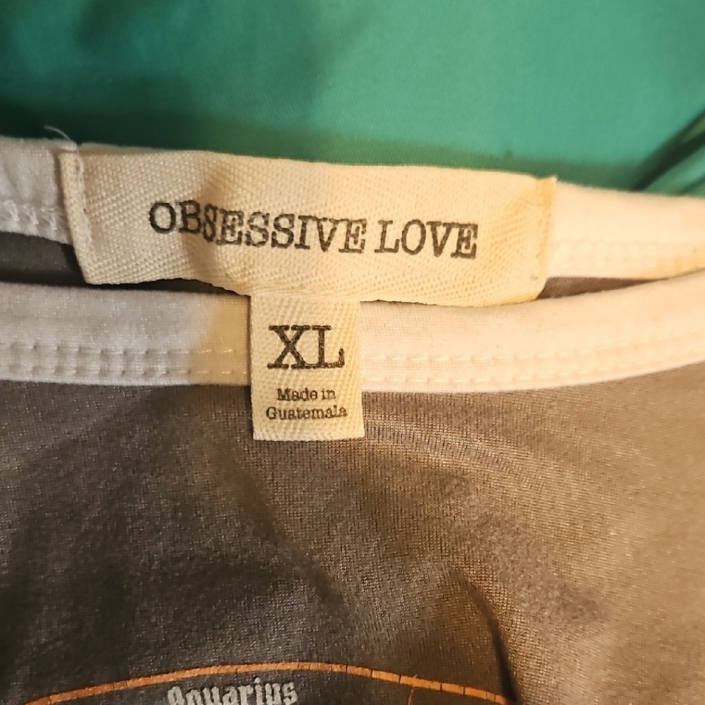 Obsessive Love Gray T-Shirt XL